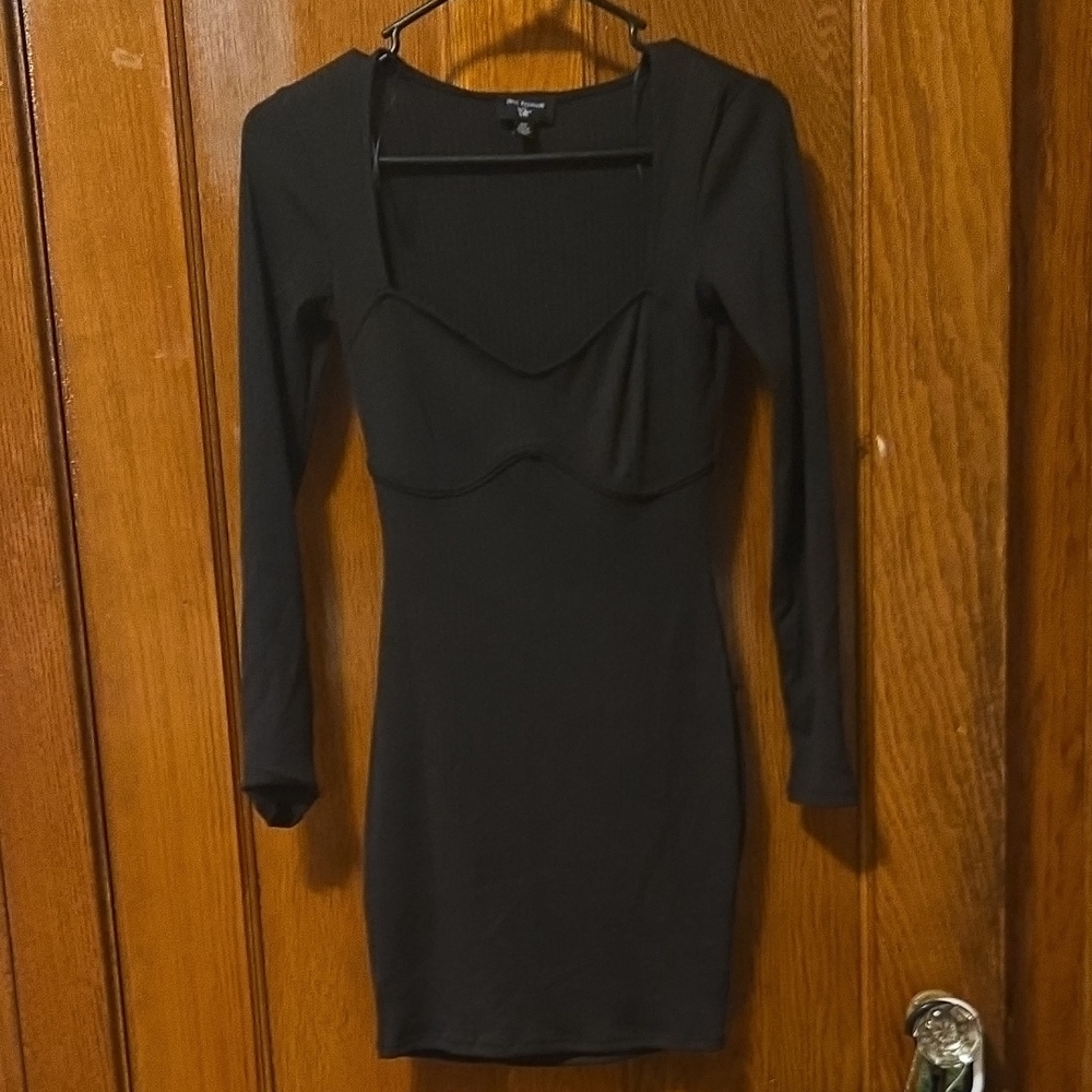 True Religion Black Long Sleeve Dress